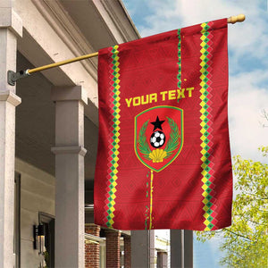 Custom Guinea Bissau Football Garden Flag Go Djurtus - African Pattern