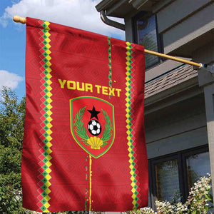 Custom Guinea Bissau Football Garden Flag Go Djurtus - African Pattern