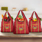 Custom Guinea Bissau Football Grocery Bag Go Djurtus - African Pattern