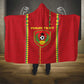 Custom Guinea Bissau Football Hooded Blanket Go Djurtus - African Pattern