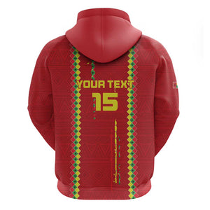 Custom Guinea Bissau Football Hoodie Go Djurtus - African Pattern