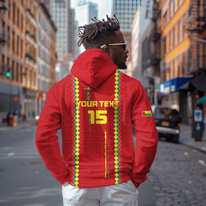 Custom Guinea Bissau Football Hoodie Go Djurtus - African Pattern