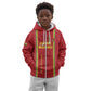 Custom Guinea Bissau Football Kid Hoodie Go Djurtus - African Pattern