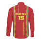 Custom Guinea Bissau Football Long Sleeve Button Shirt Go Djurtus - African Pattern