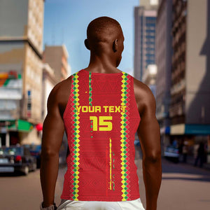 Custom Guinea Bissau Football Men Tank Top Go Djurtus - African Pattern