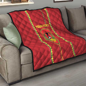 Custom Guinea Bissau Football Quilt Go Djurtus - African Pattern