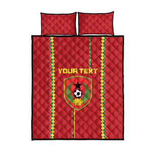 Custom Guinea Bissau Football Quilt Bed Set Go Djurtus - African Pattern