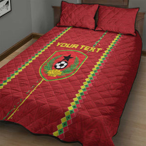 Custom Guinea Bissau Football Quilt Bed Set Go Djurtus - African Pattern