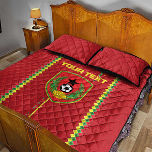 Custom Guinea Bissau Football Quilt Bed Set Go Djurtus - African Pattern