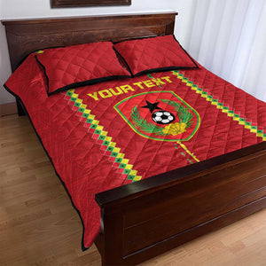 Custom Guinea Bissau Football Quilt Bed Set Go Djurtus - African Pattern