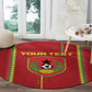 Custom Guinea Bissau Football Round Carpet Go Djurtus - African Pattern