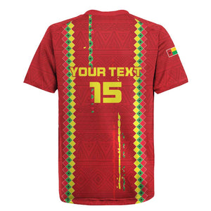 Custom Guinea Bissau Football Rugby Jersey Go Djurtus - African Pattern