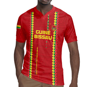 Custom Guinea Bissau Football Rugby Jersey Go Djurtus - African Pattern