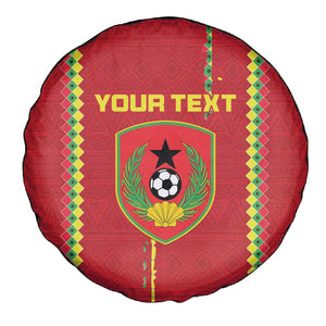 Custom Guinea Bissau Football Spare Tire Cover Go Djurtus - African Pattern