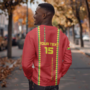 Custom Guinea Bissau Football Sweatshirt Go Djurtus - African Pattern