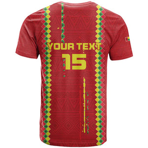 Custom Guinea Bissau Football T shirt Go Djurtus - African Pattern