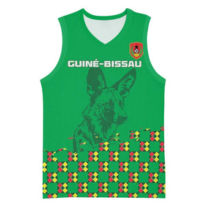 Custom Guinea Bissau Football Basketball Jersey African Wild Dog - Go Djurtus LT15