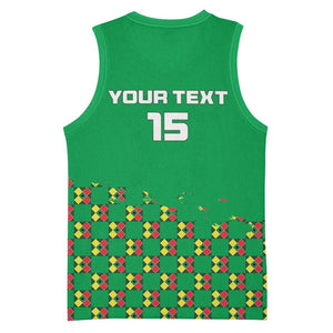 Custom Guinea Bissau Football Basketball Jersey African Wild Dog - Go Djurtus LT15