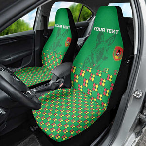 Custom Guinea Bissau Football Car Seat Cover African Wild Dog - Go Djurtus