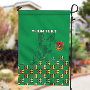 Custom Guinea Bissau Football Garden Flag African Wild Dog - Go Djurtus