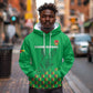 Custom Guinea Bissau Football Hoodie African Wild Dog - Go Djurtus