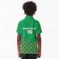 Custom Guinea Bissau Football Kid Polo Shirt African Wild Dog - Go Djurtus