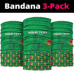 Custom Guinea Bissau Football Neck Gaiter African Wild Dog - Go Djurtus LT15