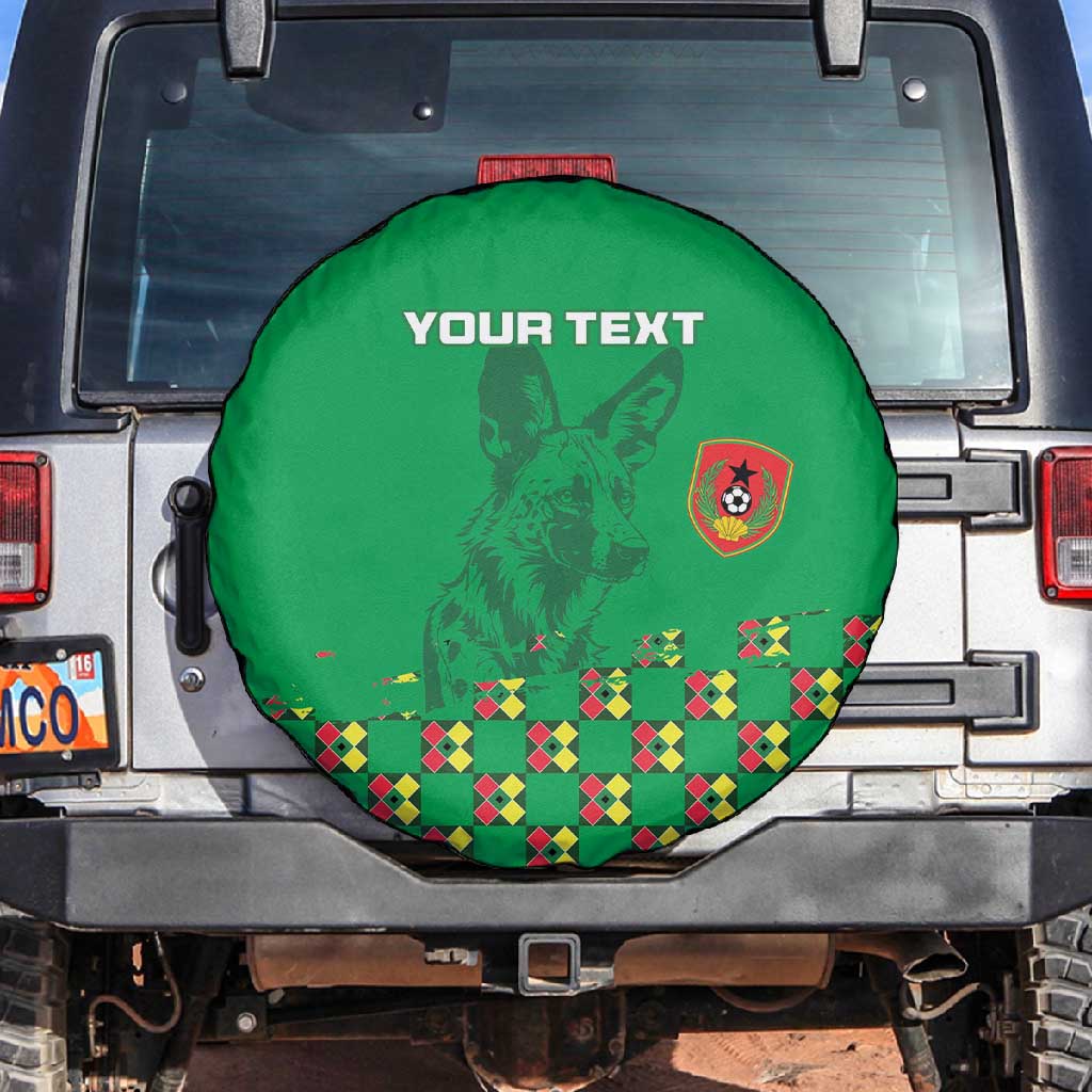 Custom Guinea Bissau Football Spare Tire Cover African Wild Dog - Go Djurtus