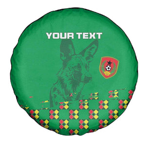 Custom Guinea Bissau Football Spare Tire Cover African Wild Dog - Go Djurtus