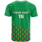Custom Guinea Bissau Football T shirt African Wild Dog - Go Djurtus