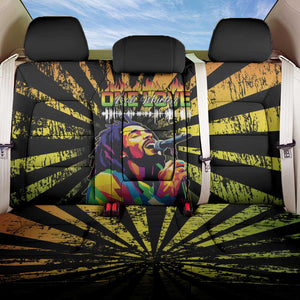 Afro-American Reggae Legend Bob Back Car Seat Cover One Love - Grunge Style