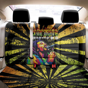 Afro-American Reggae Legend Bob Back Car Seat Cover One Love - Grunge Style