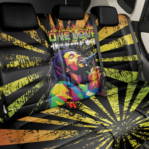 Afro-American Reggae Legend Bob Back Car Seat Cover One Love - Grunge Style