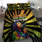Afro-American Reggae Legend Bob Bedding Set One Love - Grunge Style