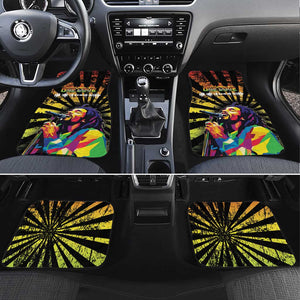 Afro-American Reggae Legend Bob Car Mats One Love - Grunge Style