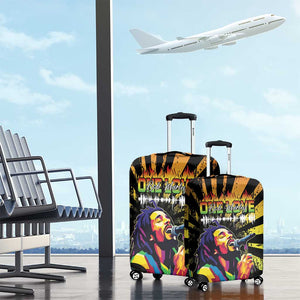 Afro-American Reggae Legend Bob Luggage Cover One Love - Grunge Style