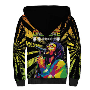 Afro-American Reggae Legend Bob Sherpa Hoodie One Love - Grunge Style