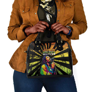 Afro-American Reggae Legend Bob Shoulder Handbag One Love - Grunge Style