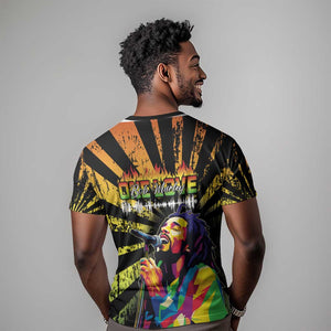 Afro-American Reggae Legend Bob T shirt One Love - Grunge Style