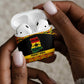 Afro Ghana Football AirPods Case Black Stars Never Fall - Kente Pattern - African Pride