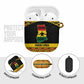 Afro Ghana Football AirPods Case Black Stars Never Fall - Kente Pattern - African Pride