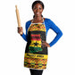 Afro Ghana Football Apron Black Stars Never Fall - Kente Pattern - African Pride
