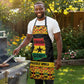 Afro Ghana Football Apron Black Stars Never Fall - Kente Pattern - African Pride