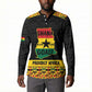 Personalized Afro Ghana Football Button Sweatshirt Black Stars Never Fall - Kente Pattern