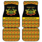 Personalized Afro Ghana Football Car Mats Black Stars Never Fall - Kente Pattern - African Pride