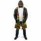 Personalized Afro Ghana Football Cloak Black Stars Never Fall - Kente Pattern - African Pride