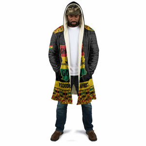 Personalized Afro Ghana Football Cloak Black Stars Never Fall - Kente Pattern - African Pride