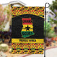Afro Ghana Football Garden Flag Black Stars Never Fall - Kente Pattern - African Pride
