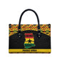 Afro Ghana Football Leather Bag Black Stars Never Fall - Kente Pattern - African Pride