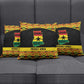 Afro Ghana Football Pillow Cover Black Stars Never Fall - Kente Pattern - African Pride